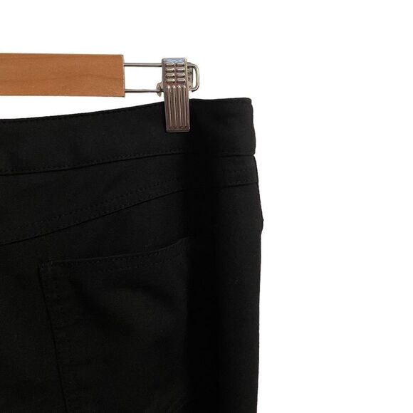 White House Black Market Black Button Ankle Side Zip Rayon Spandex Blend Pants - Picture 5 of 7